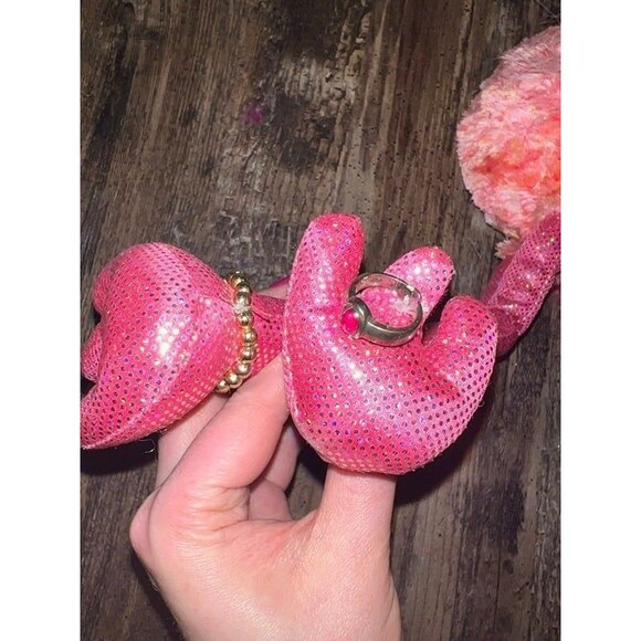 Aurora foo foo flamingo Plush, Ganz fancy flamingo, m&m flamingo bank  jar - Picture 5 of 10